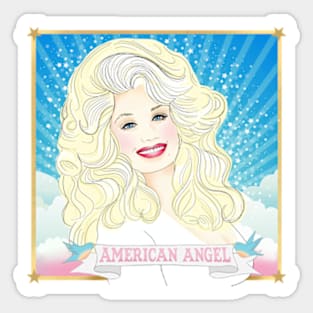 Dolly Parton American Angel Sticker